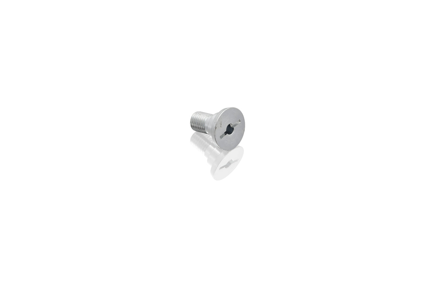 Shouldered bolt for mounting the rubber buffer on the rear axle