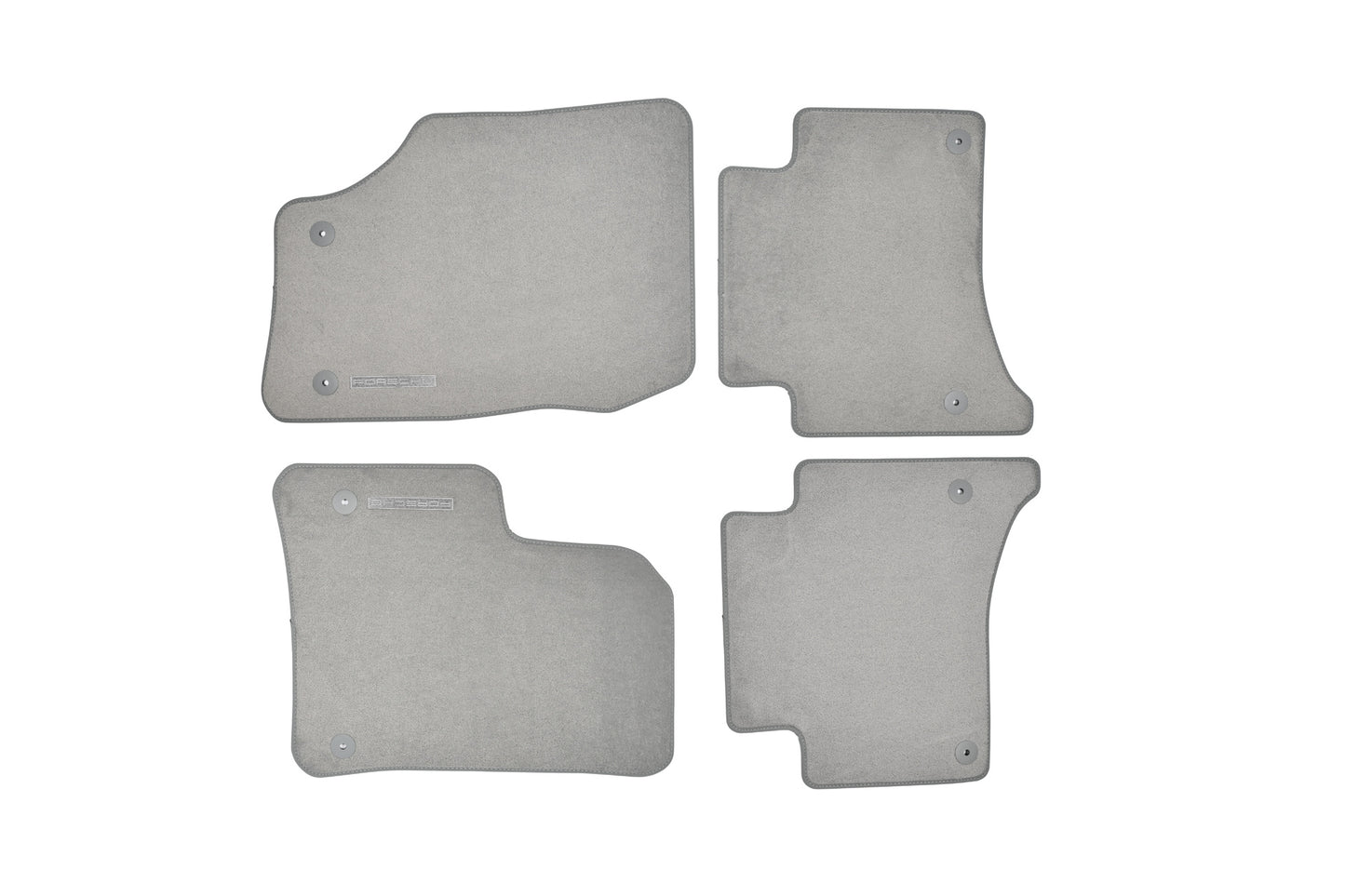 Floor mats with nubuck edging