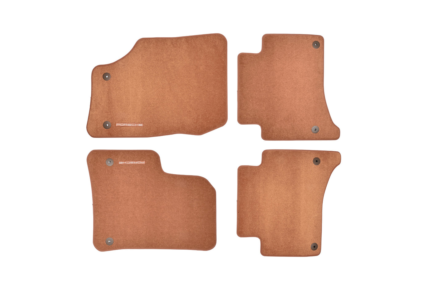 Floor mats with nubuck edging
