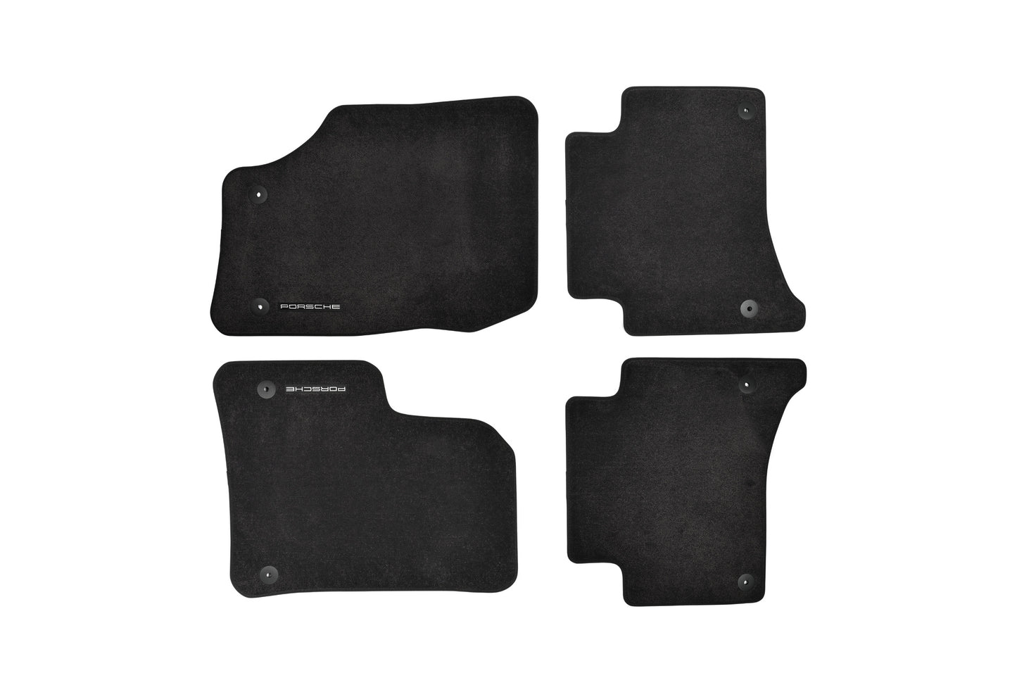 Floor mats with nubuck edging