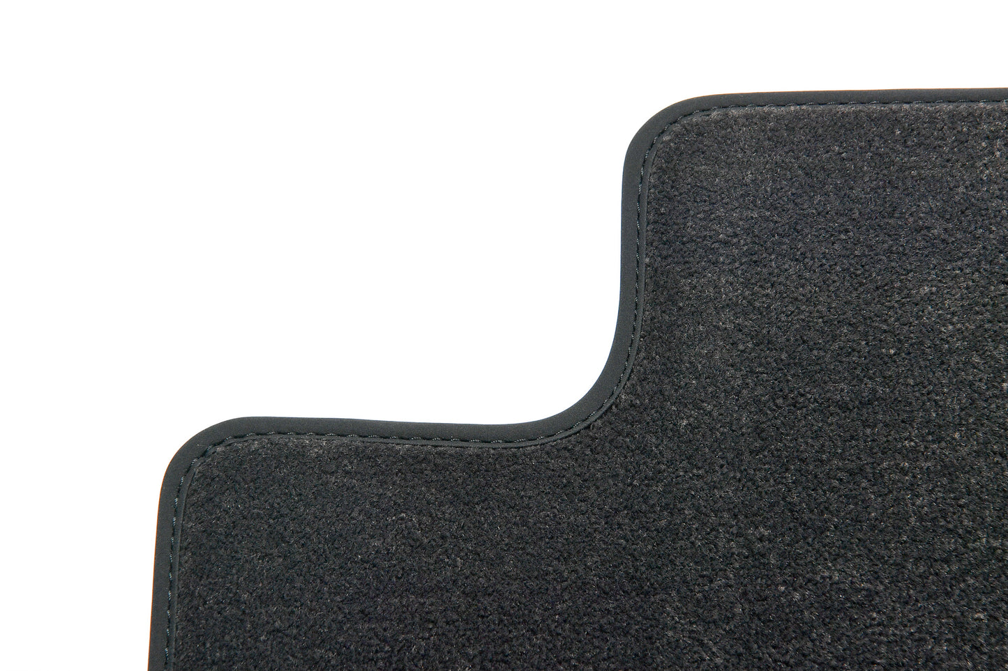 Floor mats with nubuck edging