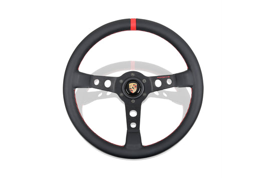 Porsche Classic performance steering wheel, red stitching