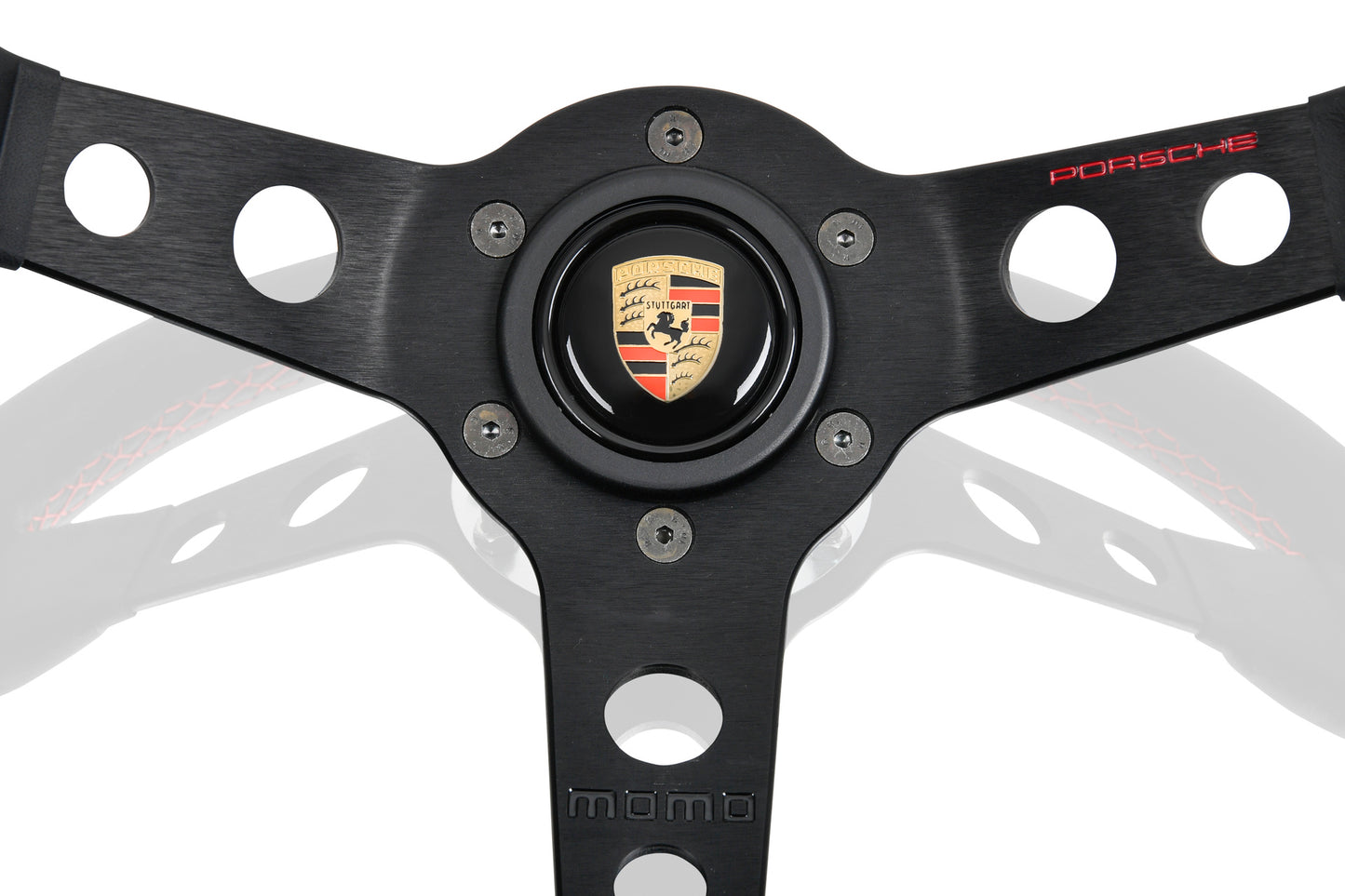 Porsche Classic performance steering wheel, red stitching