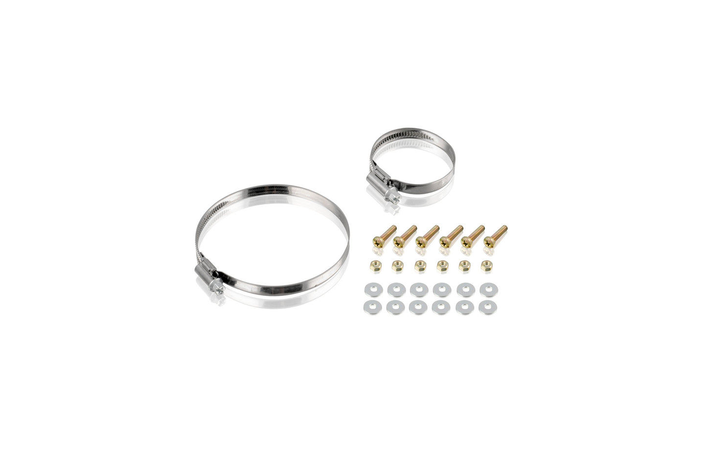 Mounting set for protective cover, slotted