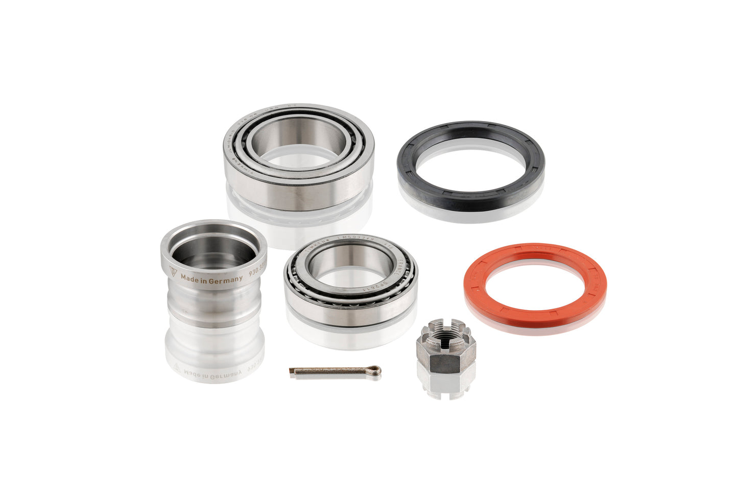 Wheel bearing set, rear axle