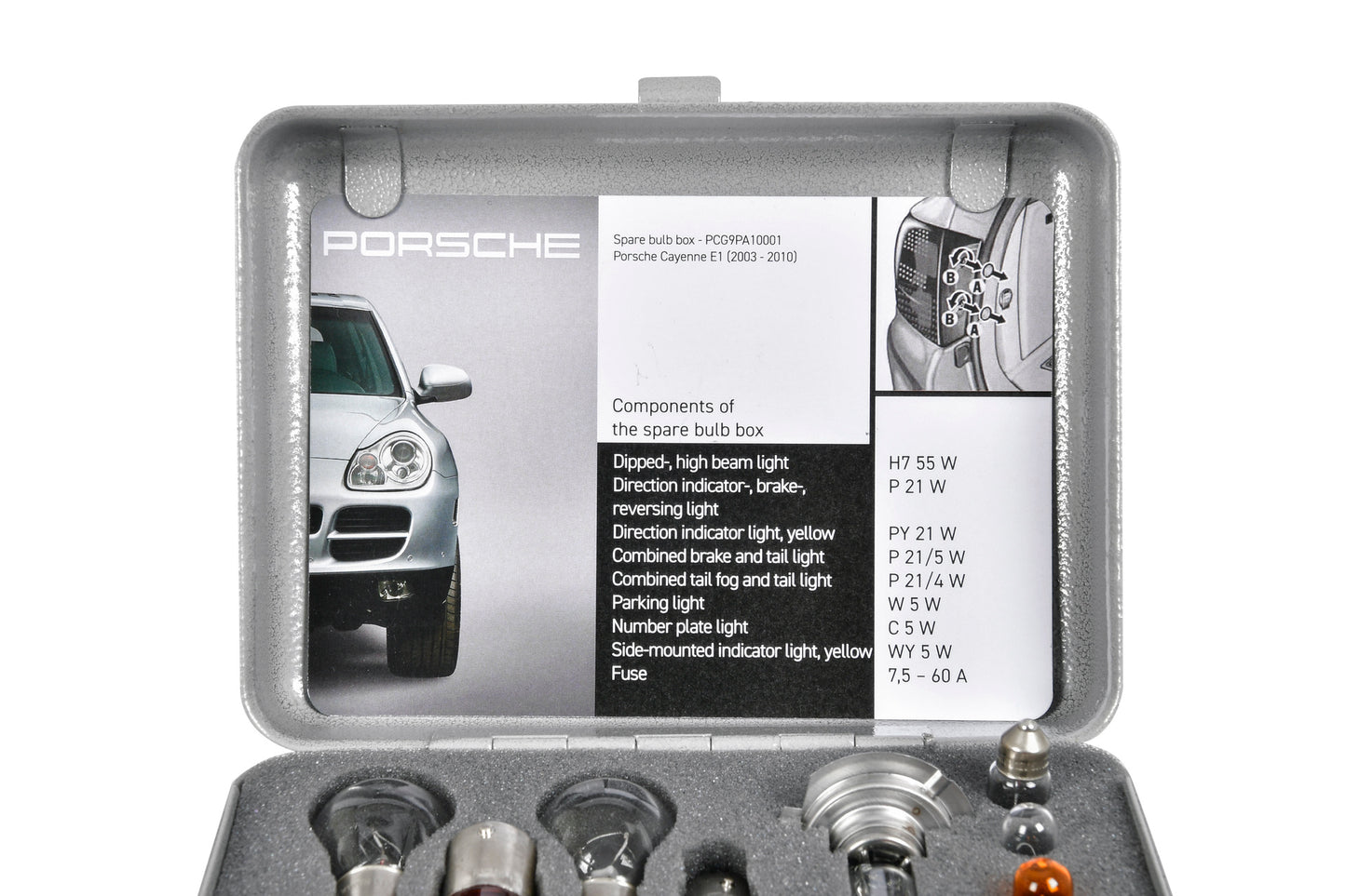 Spare light box first-generation Cayenne
