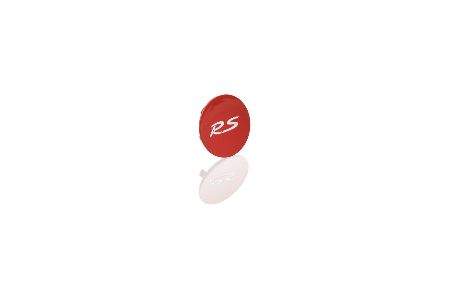 “RS” hub cap, Red