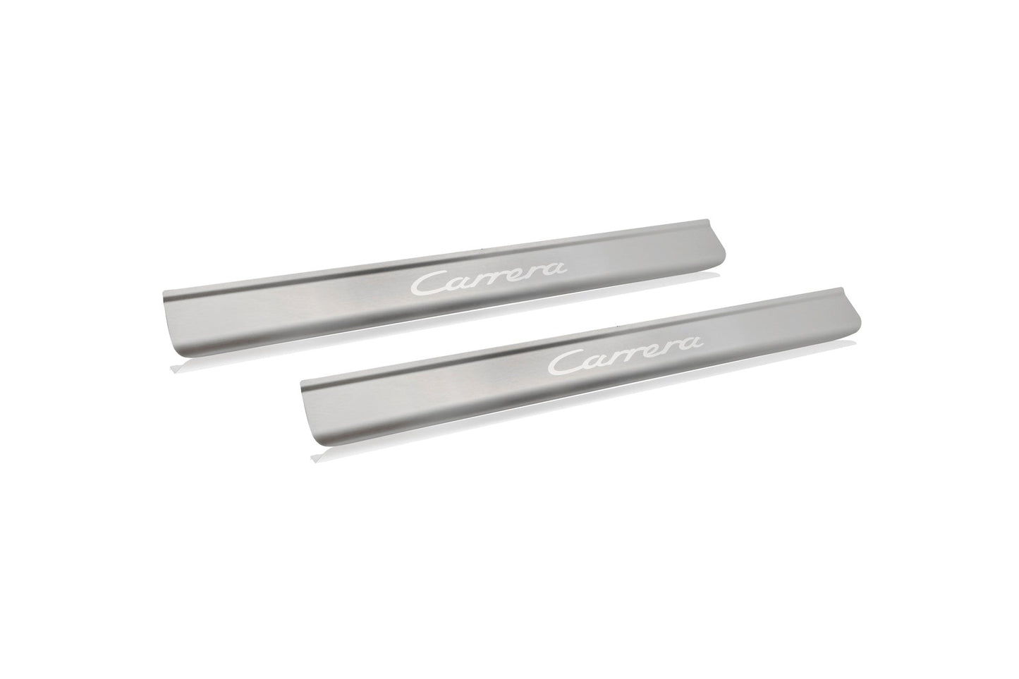 Door sill trim in stainless steel