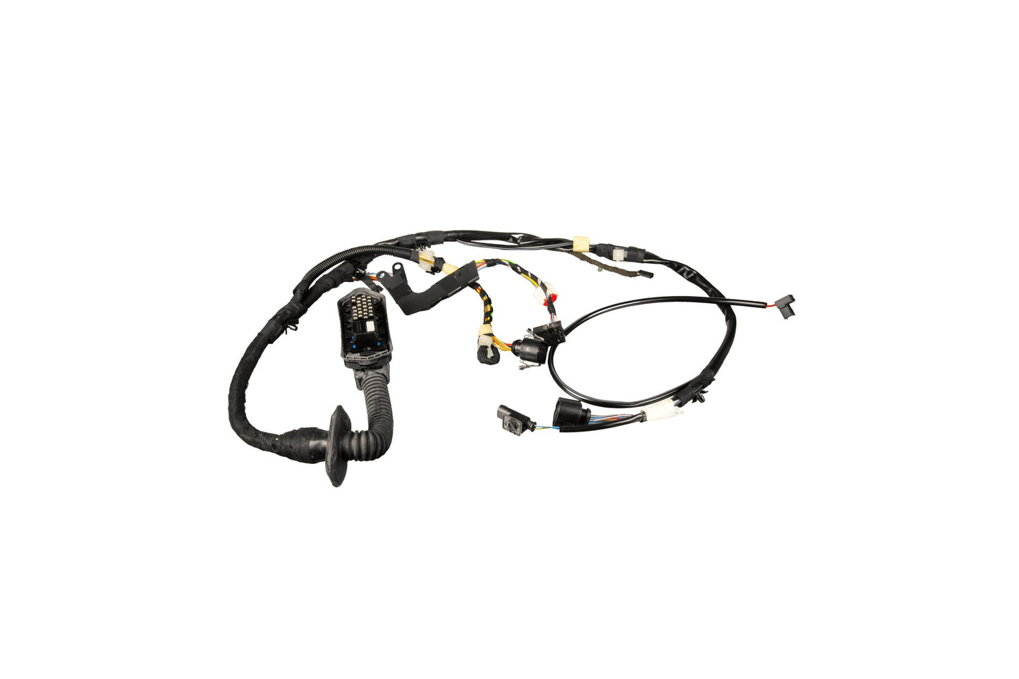 Wiring harness for retrofit kit, auto-dimming exterior mirror
