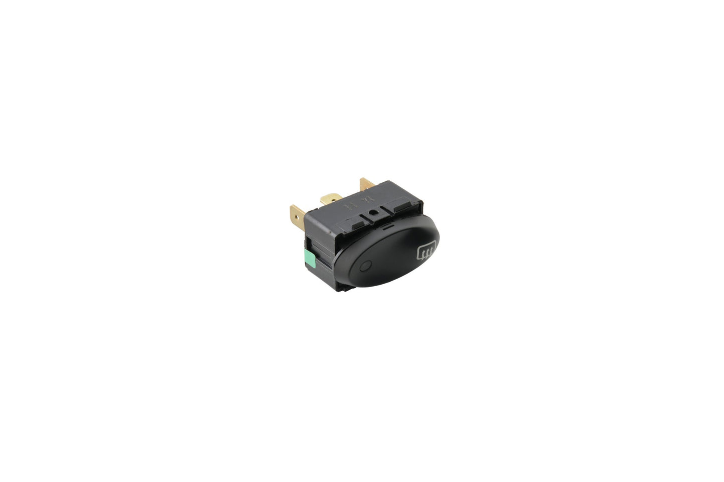 Tip switch for rear window and exterior mirror heating