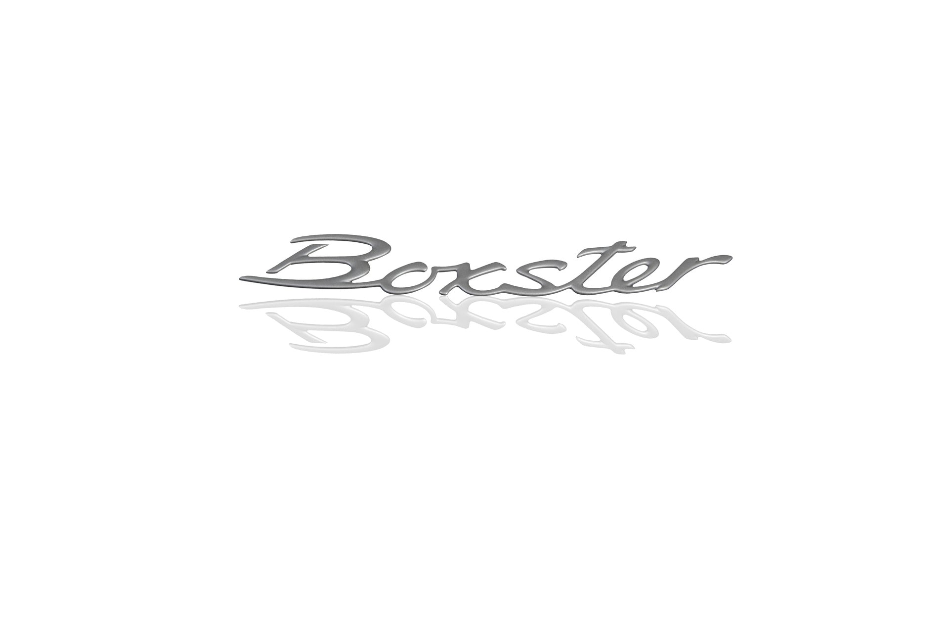 “Boxster” logo, Titanium Metallic – Porsche Downtown Classic Parts