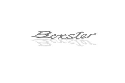 “Boxster” logo, Titanium Metallic