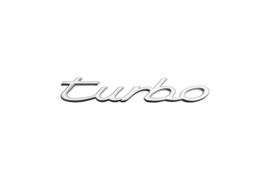 'turbo' logo, Chrome plated