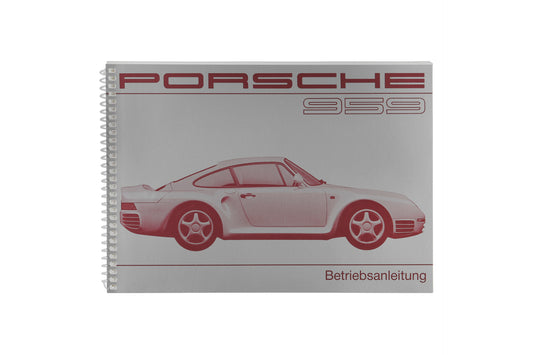 Driver’s manual for 959 (DE) – MY 1987