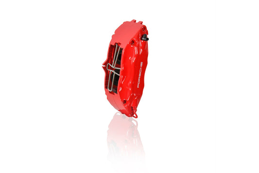 Fixed caliper, front, Red