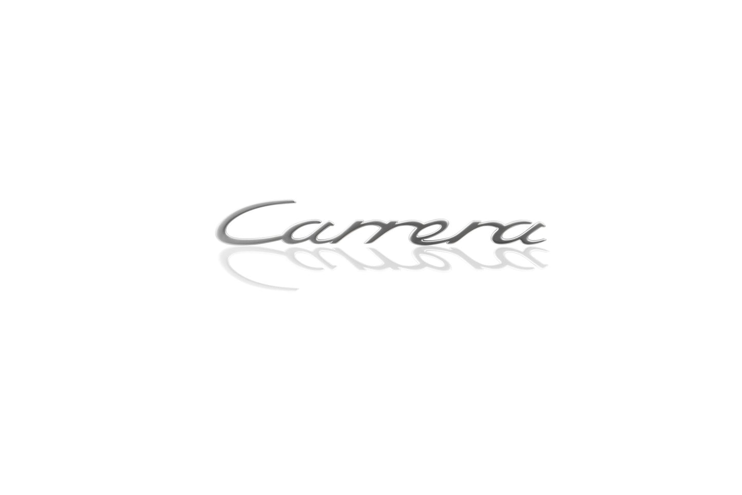 “Carrera” lettering for rear lid, upper, Silver